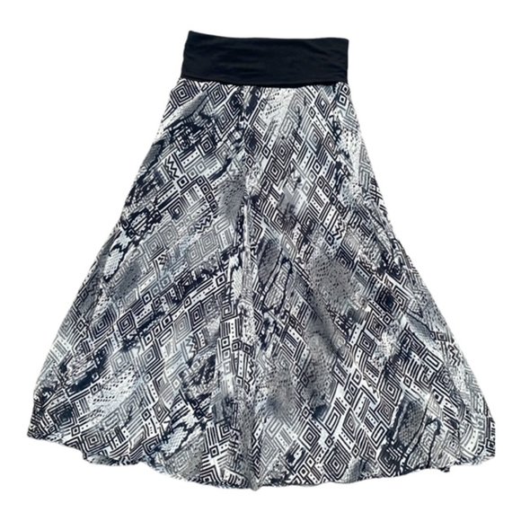 Lapis  Convertible maxi skirt/ dress Black and White Midi skirt - Picture 4 of 8